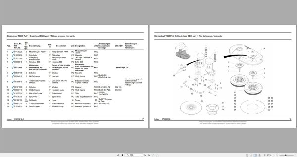 Hako Floor Scrubber Scrubmaster B310 R Spare Parts Catalog (2)