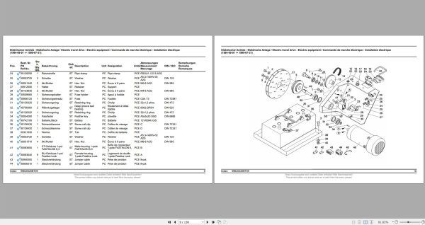 Hako Hand controlled Sweepers Hamster 500 Spare Parts Catalog (2)