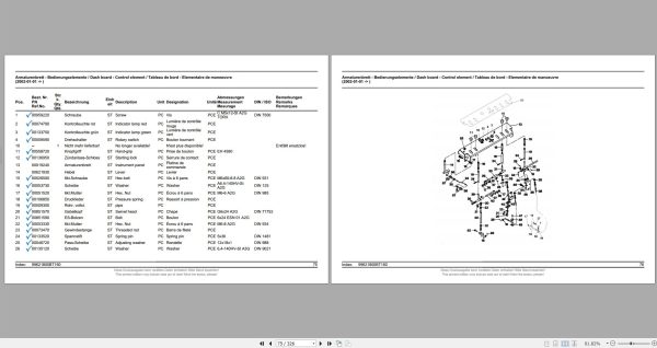 Hako Hand controlled Sweepers Hamster 800 Spare Parts Catalog (2)