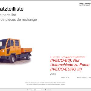 Hako Multicar Fumo Double Cab IVECO EURO III (302) Spare Parts Catalog (1)