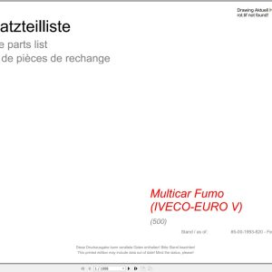 Hako Multicar Fumo IVECO EURO V (500) Spare Parts Catalog (1)