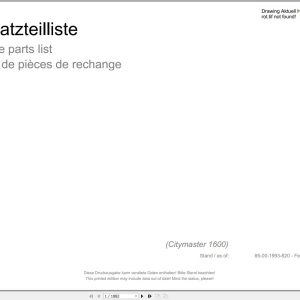 Hako Ride on Sweeper Citymaster 1600 Spare Parts Catalog (1)