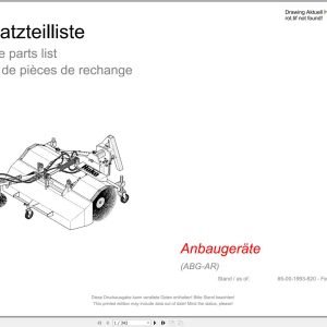 Hako Road Sweeper Attachments ABG AR Spare Parts Catalog (1)