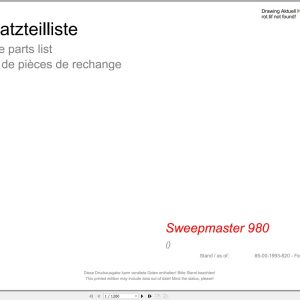 Hako Sweeper Sweepmaster 980 Spare Parts Catalog (1)