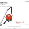 Hako vacuum cleaner Supervac Series Spare Parts Catalog (2)