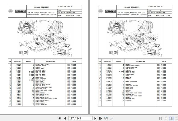 Hamm Compactor 3410   3411 H1.79 2071961 Spare Parts Catalog (2)