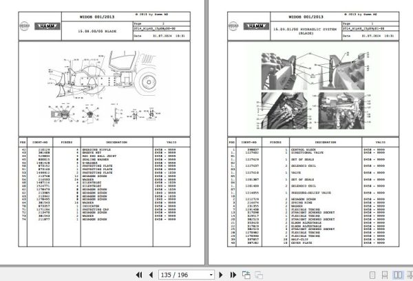 Hamm Compactor 3412   3414 H1.60 2030713 HAMMTRONIC Spare Parts Catalog (2)