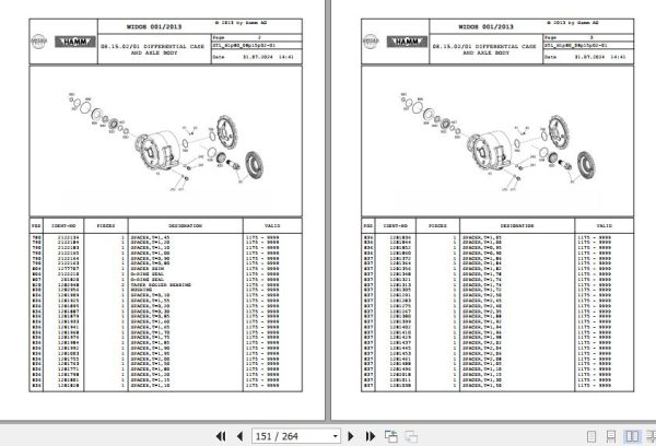 Hamm Compactor 3412   3414 H1.80 2067416 HAMMTRONIC Spare Parts Catalog (2)