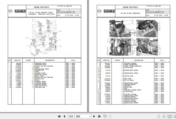 Hamm Compactor 3516   3520 H1.76 2061602 HAMMTRONIC Spare Parts Catalog (2)