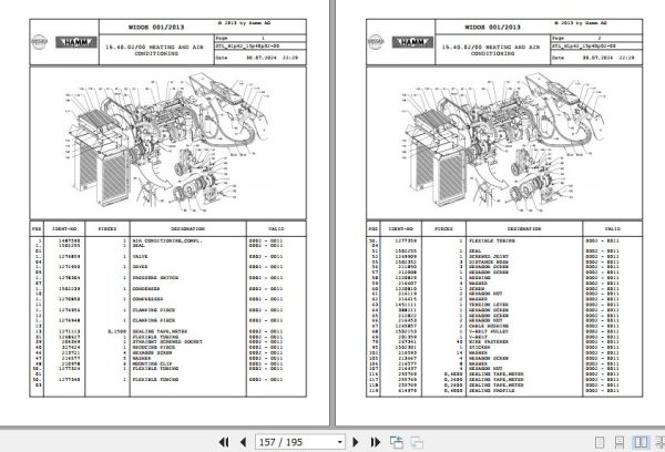 Hamm Compactor 3625 H1.77 1292625 HAMMTRONIC Spare Parts Catalog (2)