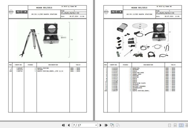 Hamm Compactor HCQ H9.00 2196267 Spare Parts Catalog (2)