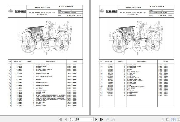 Hamm Compactor HD10   13 H1.39 2035844 Spare Parts Catalog (1)