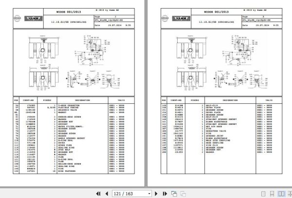 Hamm Roller GRW 10   24 H1.90 2078671 Spare Parts Catalog (2)
