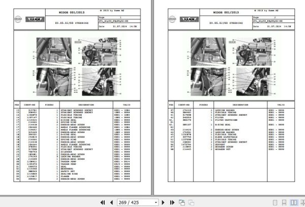 Hamm Roller HD 90   110 H1.53 1302078 Spare Parts Catalog (2)