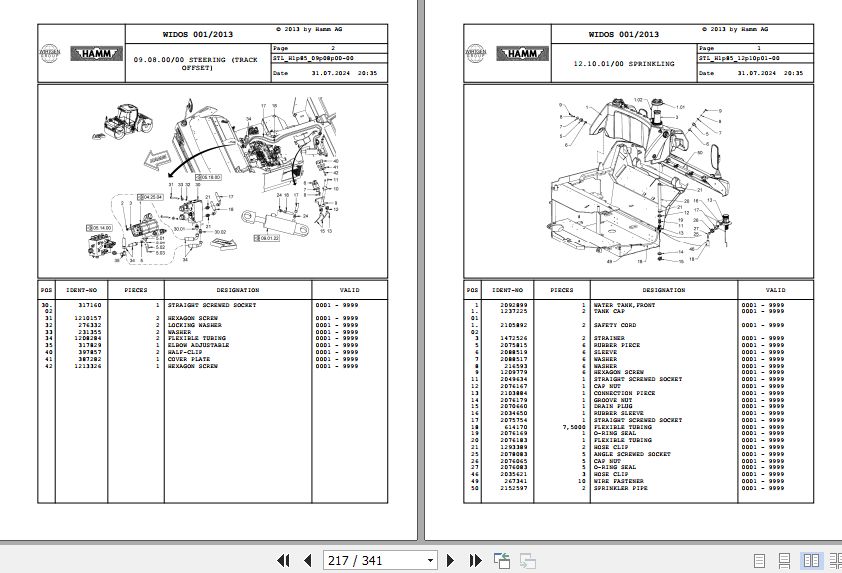 Hamm Roller HD+ 90   110 H1.85 2138385 Spare Parts Catalog (2)