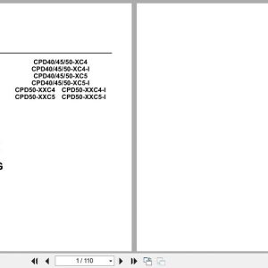 Hangcha Forklift CPD40 XC4 to CPD50 XXC5 I Parts Catalog 2023 EN ZH (1)