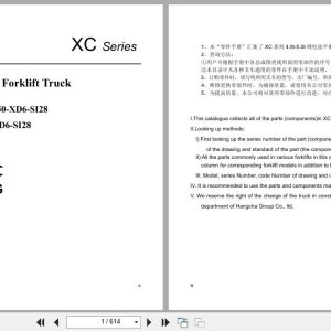 Hangcha Forklift CPD40 XD4 SI28 to CPD50 XXD6 SI28 Parts Catalog 2023 EN ZH (1)