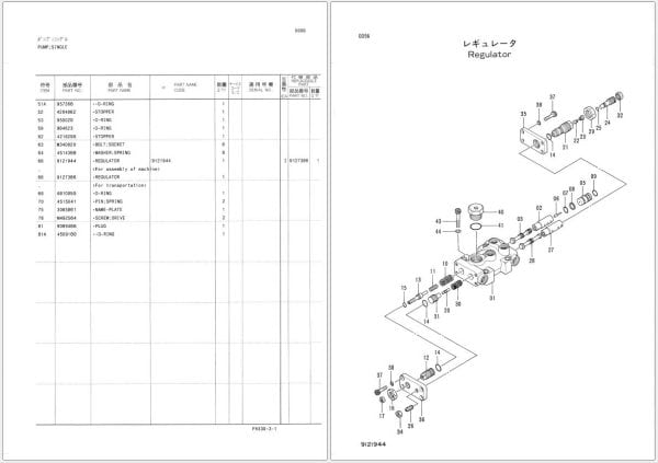 Hitachi Excavator FH330 3 Component Parts Catalog PFH330 3 1 (2)