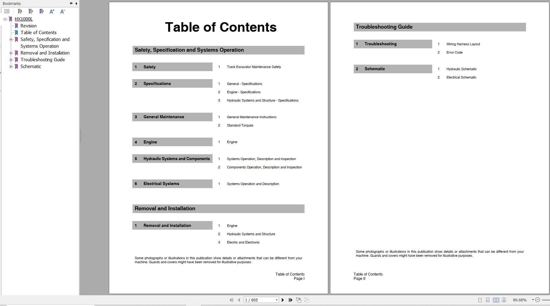 Hyundai Excavator HX1000L Service Manual