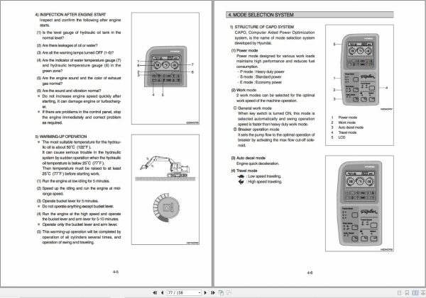 Hyundai Excavator R150LS Operation and Maintenance Manual 1