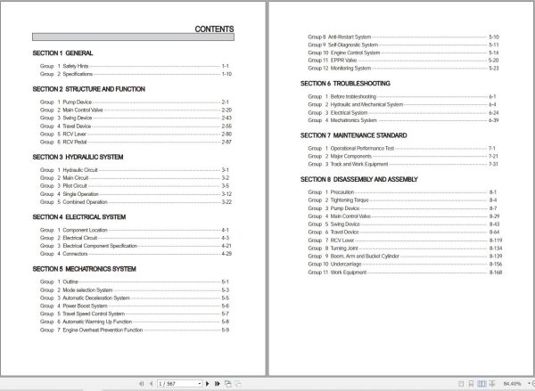 Hyundai Excavator R150LS Service Manual
