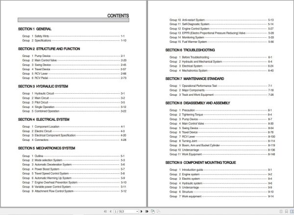 Hyundai Excavator R375LVS Service Manual