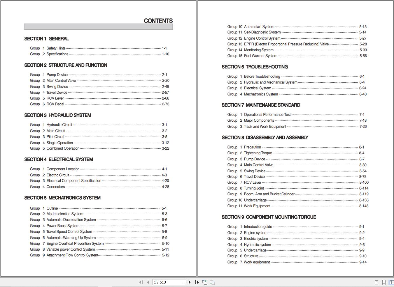 Hyundai Excavator R375LVS Service Manual