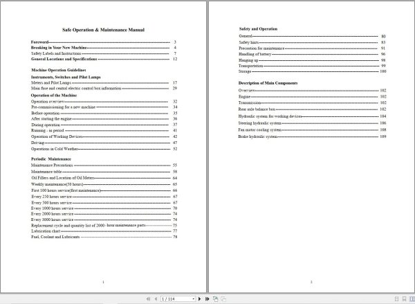 Hyundai Motor Grader HG320 Operation and Maintenance Manual