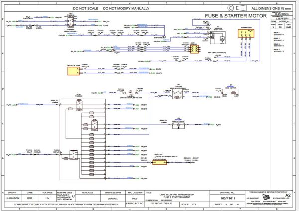 JCB Telehandlers 560 80 STV 4.8L 2022 Electrical Hydraulic Harness Schematics (2)