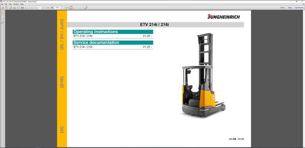 JUNGHEINRICH JETI ForkLift SH v4.37.13 EN13 02.2025 Service Information 3