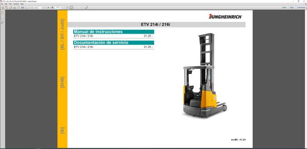 JUNGHEINRICH JETI ForkLift SH v4.37.13 ES13 02.2025 Service Information 3