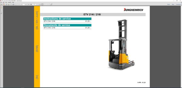 JUNGHEINRICH JETI ForkLift SH v4.37.13 FR13 02.2025 Service Information 3