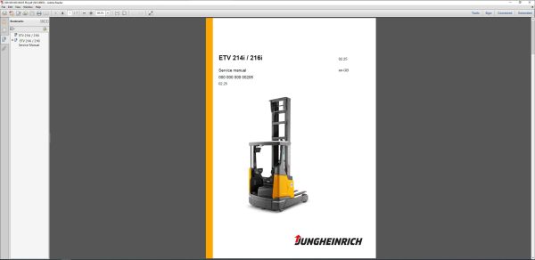 JUNGHEINRICH JETI ForkLift SH v4.37.13 RU13 02.2025 Service Information 5