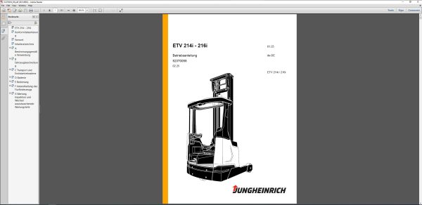 JUNGHEINRICH JETI SH v4.37.13 DE13 02.2025 Service Information 4