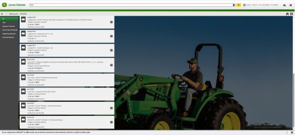 John Deere SA AG 06.2025 Service Schematic Diagnostic Program 010