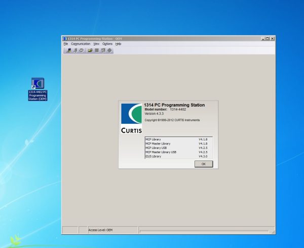 Jungheinrich EME Curtis 1314 PC Programming Station OEM Remote 1