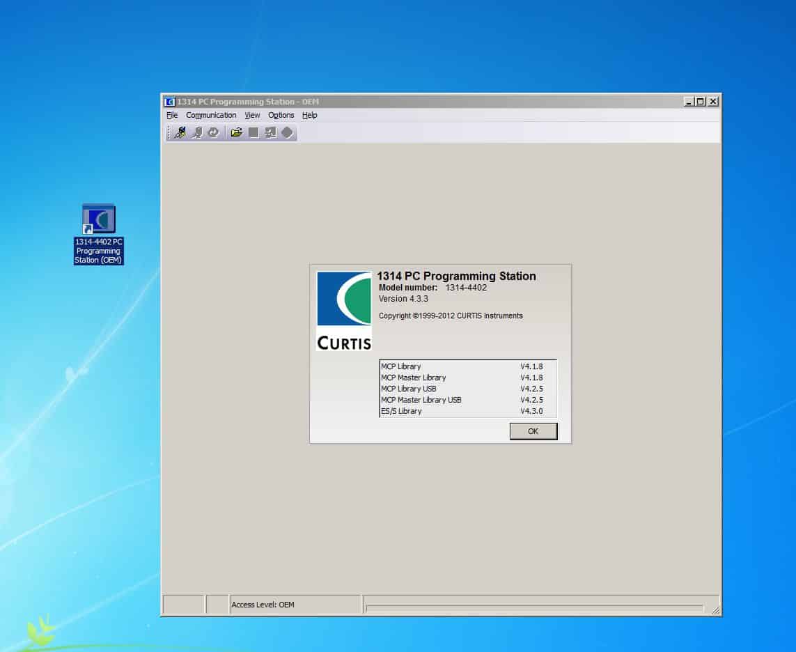 Jungheinrich EME Curtis 1314 PC Programming Station OEM Remote 1