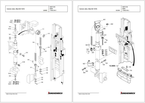 Jungheinrich Forklift ETV 116 Spare Parts Catalog 91033955 (2)