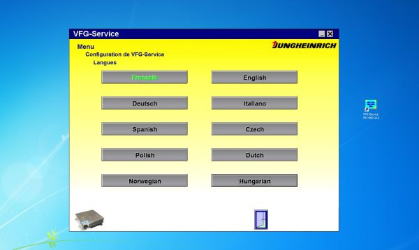 Jungheinrich Forklift VFG Service Program Remote 3