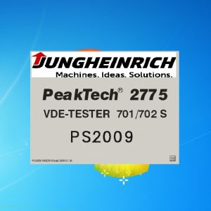 Jungheinrich VDE PS2009 Peaktech 2775 VDE Tester 701 702 PS 2009.0.1.38 Program Remote 1