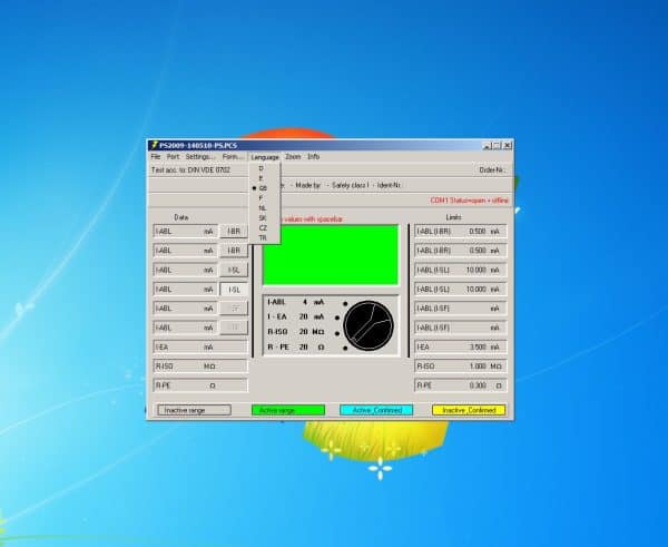 Jungheinrich VDE PS2009 Peaktech 2775 VDE Tester 701 702 PS 2009.0.1.38 Program Remote 5