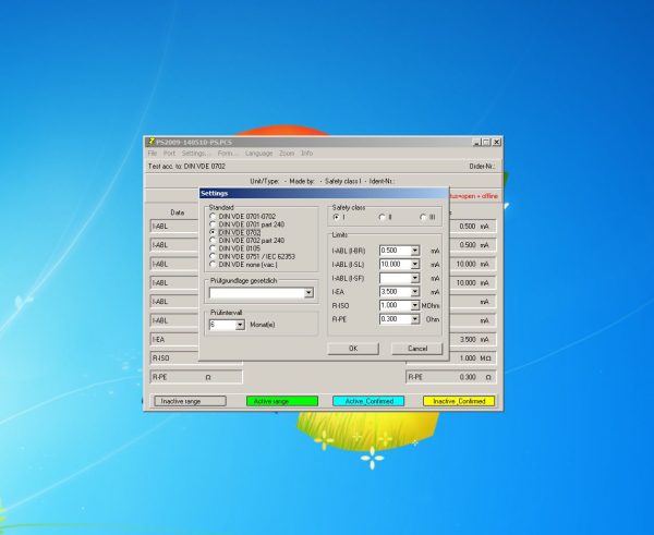 Jungheinrich VDE PS2009 Peaktech 2775 VDE Tester 701 702 PS 2009.0.1.38 Program Remote 6