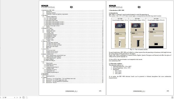 KOHLER Control Unit DEC4000 User Manual 33502020401 0 1 (2)