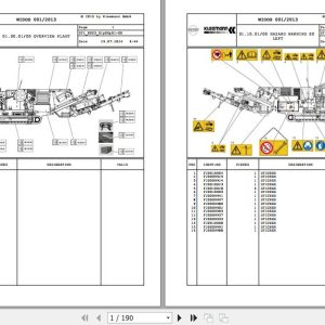 Kleemann Mobile Jaw Crusher MC110R K003 F20009589 Spare Parts Catalog (1)