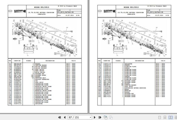 Kleemann Mobile Jaw Crusher MR100Z K013 F20006163 Spare Parts Catalog (2)