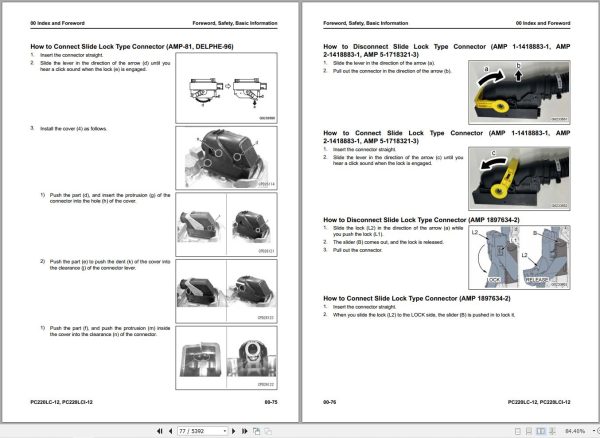 Komatsu Excavator PC220LC 12 PC220LCi 12 Shop Manual SEN07005 02 (3)