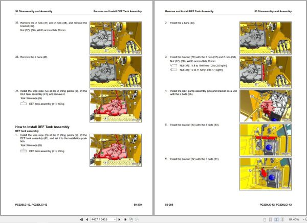 Komatsu Excavator PC220LC 12 PC220LCi 12 Shop Manual SEN07017 01 (2)