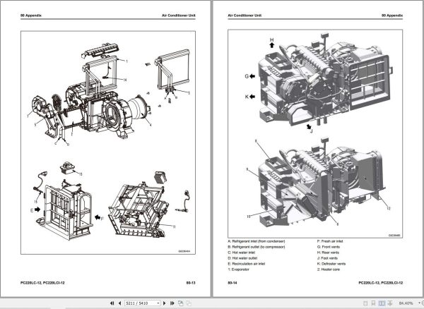 Komatsu Excavator PC220LC 12 PC220LCi 12 Shop Manual SEN07017 01 (3)
