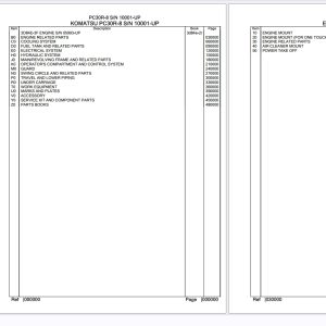 Komatsu Excavator PC30R 8 10001 UP Spare Parts Catalog (2)
