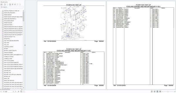 Komatsu Excavator Spare Parts Catalog PDF 2025 (1)